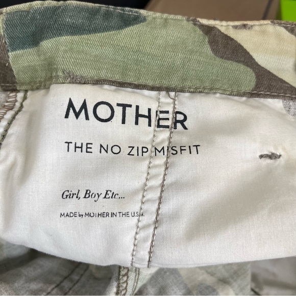 Mother The No Zip Misfit Girl Boy Etc Pant In Double Time Camo Women's Size 25 - Picture 9 of 11